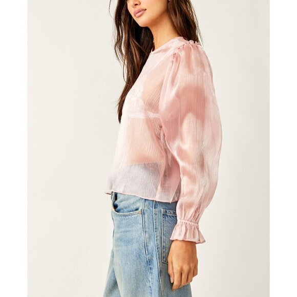 FREE PEOPLE Freya Frost Top / Pale Pink - Picture 7 of 10